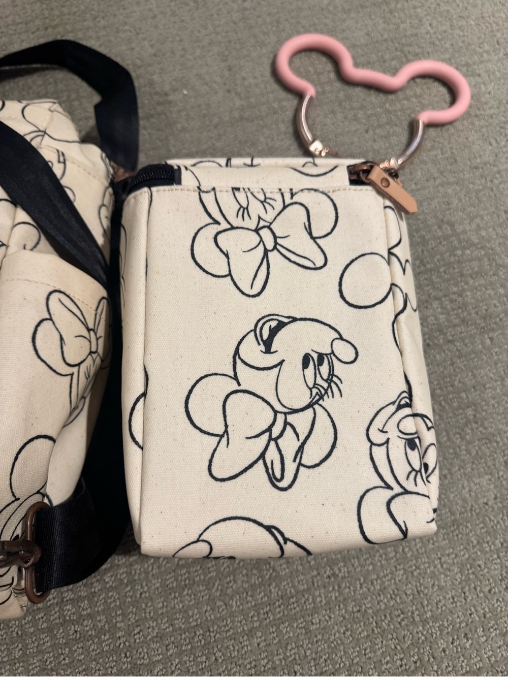 petunia pickle bottom Disney Sketchbook Diaper Bag Lot with Mickey Bag Ring - Picture 7 of 11